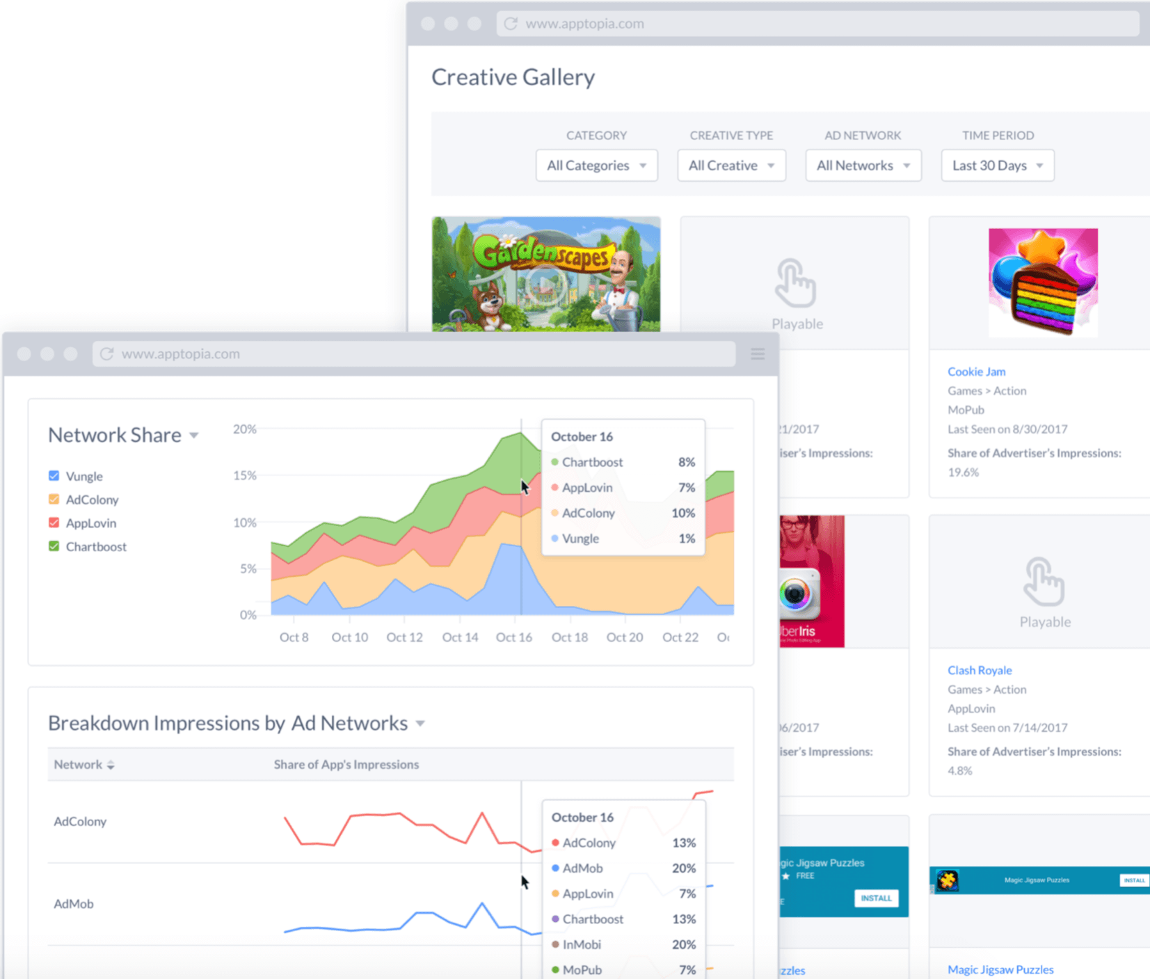 ad intelligence screenshot
